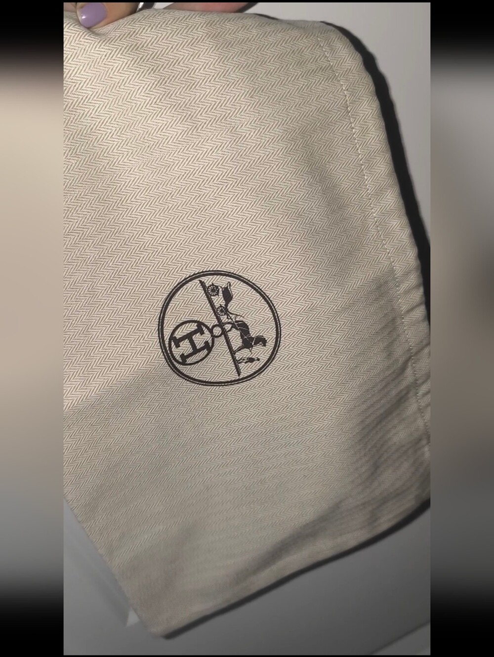 Hermes Drawing Dust Bag MEDIUM - Picture 10 of 13